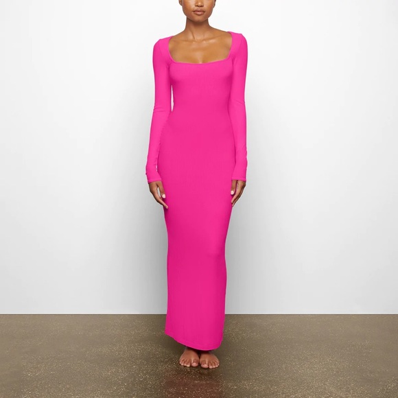 long night dresses A-line Long Prom Night Dress with Split Side – loveangeldress main image 0